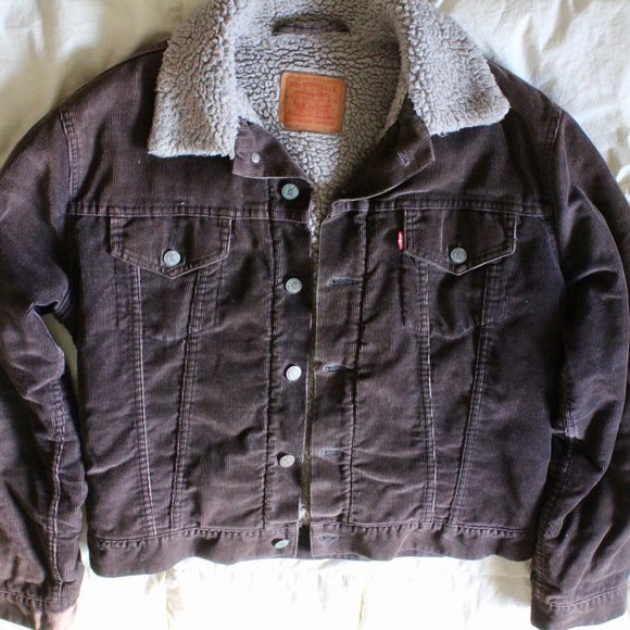 Levi's Jackets & Blazers - Levi's Sherpa Corduroy Jacket - Brown